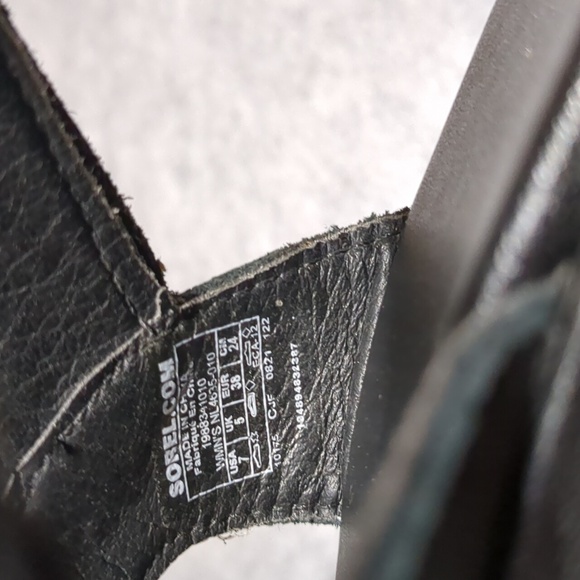 Sorel Cameron Flatform Platform Sandals White Black Colorblock Women's US Size 7 - Picture 8 of 8